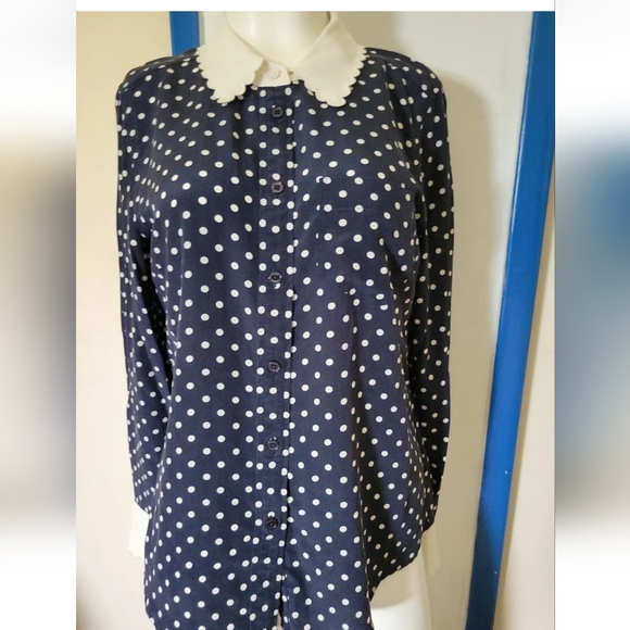 Tory burch Polka Dot Blouse seen on tina fey in mean girls  Princess Kate - Picture 8 of 8